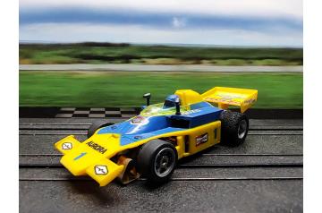 AFX Aurora Super G-Plus #1 Tiger McLaren F1 HO Slot Car. (Video)