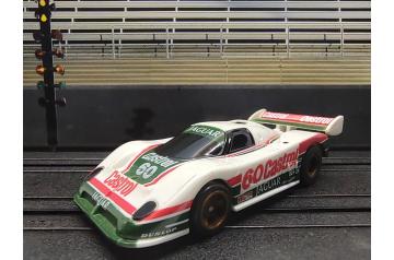AFX/Tomy Super G+ Jaguar XJR-9 GTP #60 Castrol HO Slot Car. (Video)