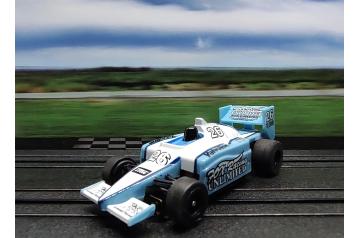 AFX Tomy Turbo #26 Fox Racing F1 HO Slot Car. (Video)