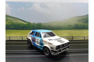 AFX/Tomy #7 Volkswagen Golf GTI Turbo HO Slot Car