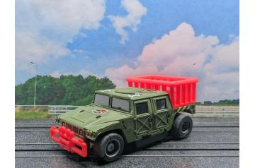 Tyco Jurassic Park "The Lost World" Green Humvee 440X2 HO Slot Car.