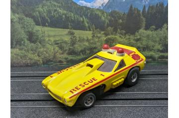 AFX Rapid Rescue Magna-Steering HO Slot Car.