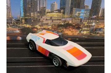 AFX Red/White Lazer 2000 G Plus HO Slot Car