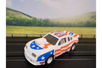 Marchon #76 Patriot Thunderbird Racing HO Slot Car.
