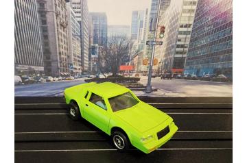 AFX Magnatration with NOS JL Lime Green Grand National Body HO Slot Car.