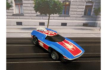 AFX Spider-Mobile Terrible Turbo Scre-e-echer HO Slot Car