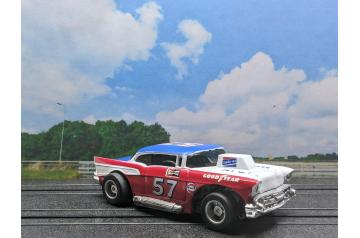 Tyco '57 Chevy Hardtop HP2 Racing Stock HO Slot Car