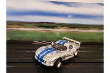 AFX Super Magna-Traction with NOS JL #39 Chrome Dodge Viper Body HO Slot Car