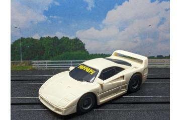 Tyco White Ferrari F-40 HP7 HO Slot Car. HTF