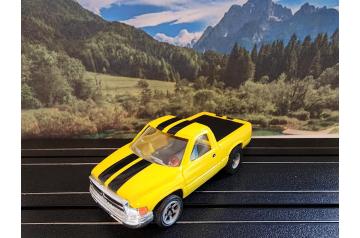 AFX Speed Shifter with NOS JL Yellow Nissan Pick-Up Truck Body HO Slot Car.