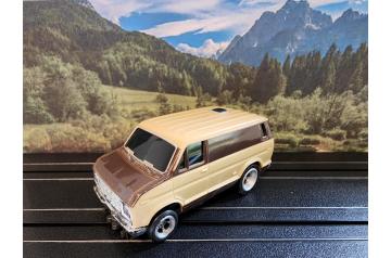 AFX Tan Brown Ford Street Van HO Slot Car