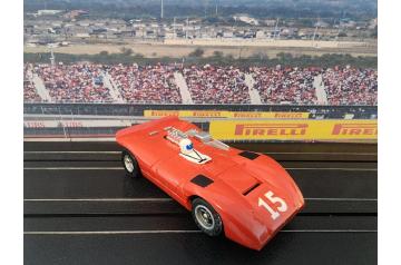 AFX Red #15 Ferrari Can Am 612 Non-Magnatraction HO Slot Car