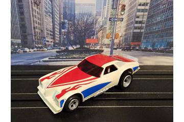 AFX Red White Blue Grand Am Funny Car 4 Gear Magnatraction HO Slot Stock Car