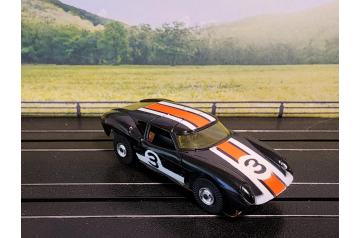 Aurora Black #3 Lola GT T-Jet HO Slot Car.
