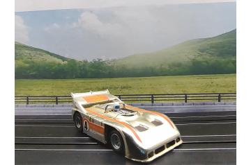 AFX Gold Chrome #4 Porsche 510K Can Am Magnatraction HO Slot Car