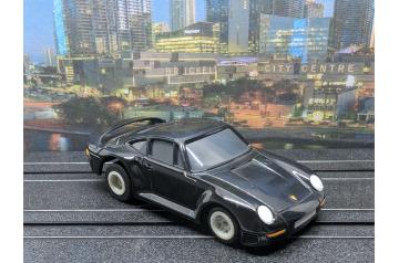 AFX Tomy Black Porsche 959 Turbo HO Slot Car